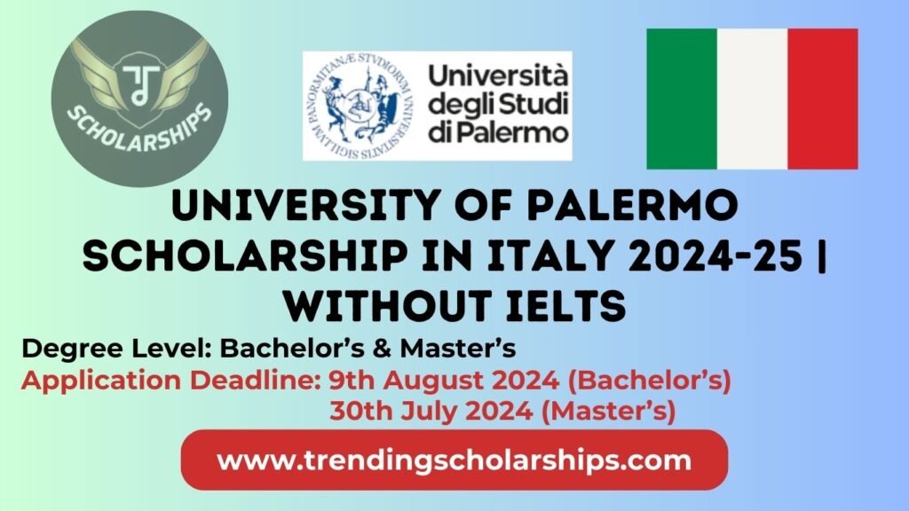 University of Palermo Scholarship in Italy 2024-25 | Without IELTS